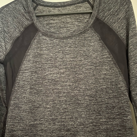 Express Charcoal and Black Long Sleeve Tee - Picture 3 of 7